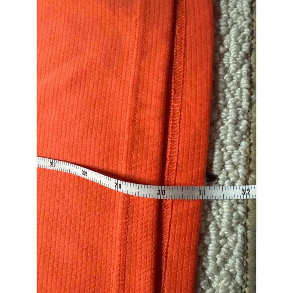 Reebok‎ Performance Polo Shirt Orange Mens L Short Sleeve Textured Golf Active